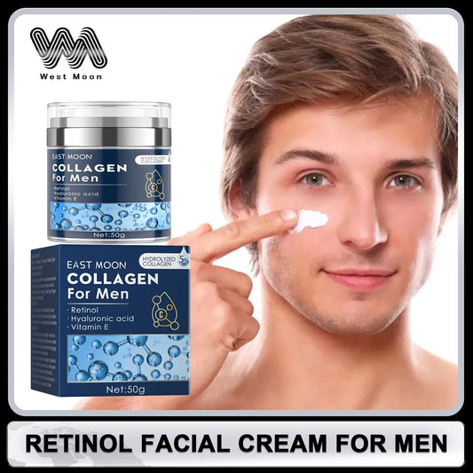 Retinol Face Cream for Men Face Firming Lifting Neck Fade Fine Lines Anti Puffiness Moisturizing Nourishing Facial Skin Product