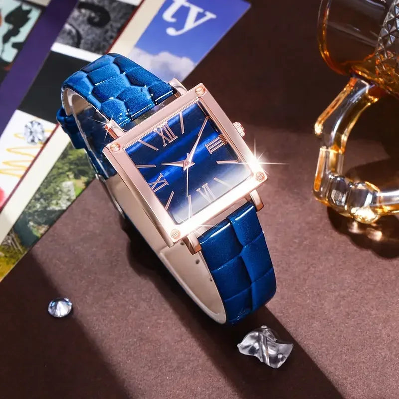 Women's Luxury Quartz Watch Roman Digital Dial Clock Women's Fashion Business Watch Casual Watch Jewelry