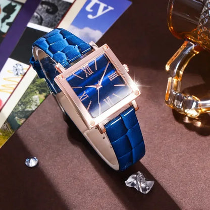 Women's Luxury Quartz Watch Roman Digital Dial Clock Women's Fashion Business Watch Casual Watch Jewelry