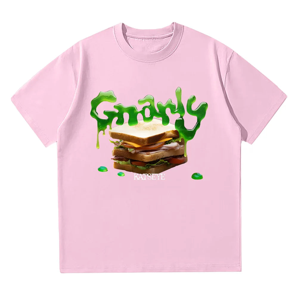 KATSEYE Gnarly T-shirts Fashion Creative Design Men Women Tees Korean Style Kpop Casual Short Sleeve Crewneck Y2K T Shirt