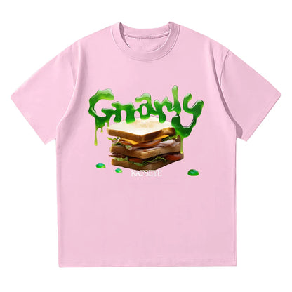 KATSEYE Gnarly T-shirts Fashion Creative Design Men Women Tees Korean Style Kpop Casual Short Sleeve Crewneck Y2K T Shirt