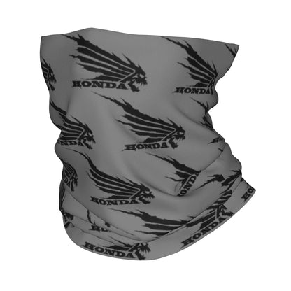 Custom H-Hondaes Motorcycle Rider Winter Headband Neck Warmer Women Men Ski Running Tube Scarf Moto Face Bandana Gaiter 6 Bandana