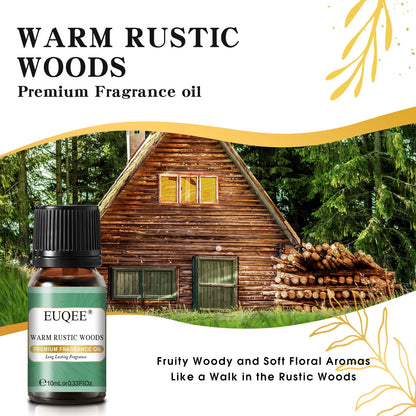 EUQEE 10ML Men's Fragrance Oil For Car Diffuser,Making Candle Leather Forest Pine Coffee Cake Cedarwood Bay Rum 1pcs/3pcs/6pcs - Badiee Stylez