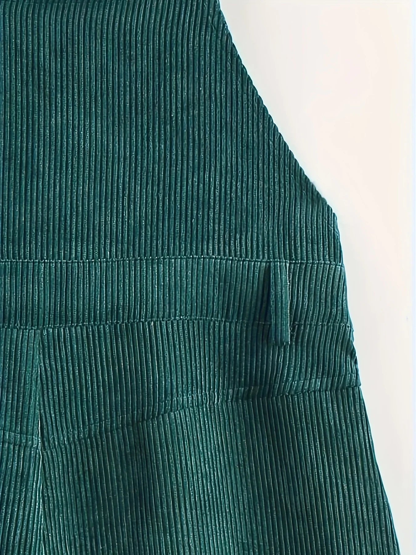 European and American fashion women's corduroy solid color casual long suspenders Badiee Stylez