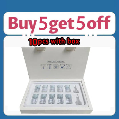 Korea Facial Hydrolyzed Silk Protein Collagen Thread Ball Serum Moisturiz Hydration Lifting Firm Fine lines Essence SkinCare 10bottle(with box)