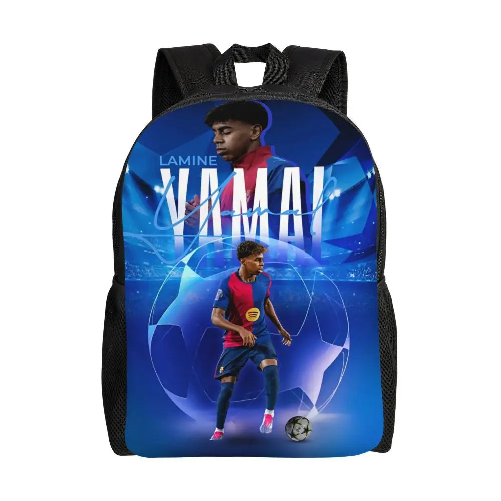 Lamine Y-Yamal Children Backpack for Kids Girls Boys Football Sports Backpacks Kawaii Daycare Child School Bag