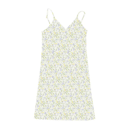 New Sexy Mini Dress Women Summer Vintage Floral Black White Navy Y2K Skinny OL Party Evening V-Neck Camis Dresses Woman Clothes Qian Zi