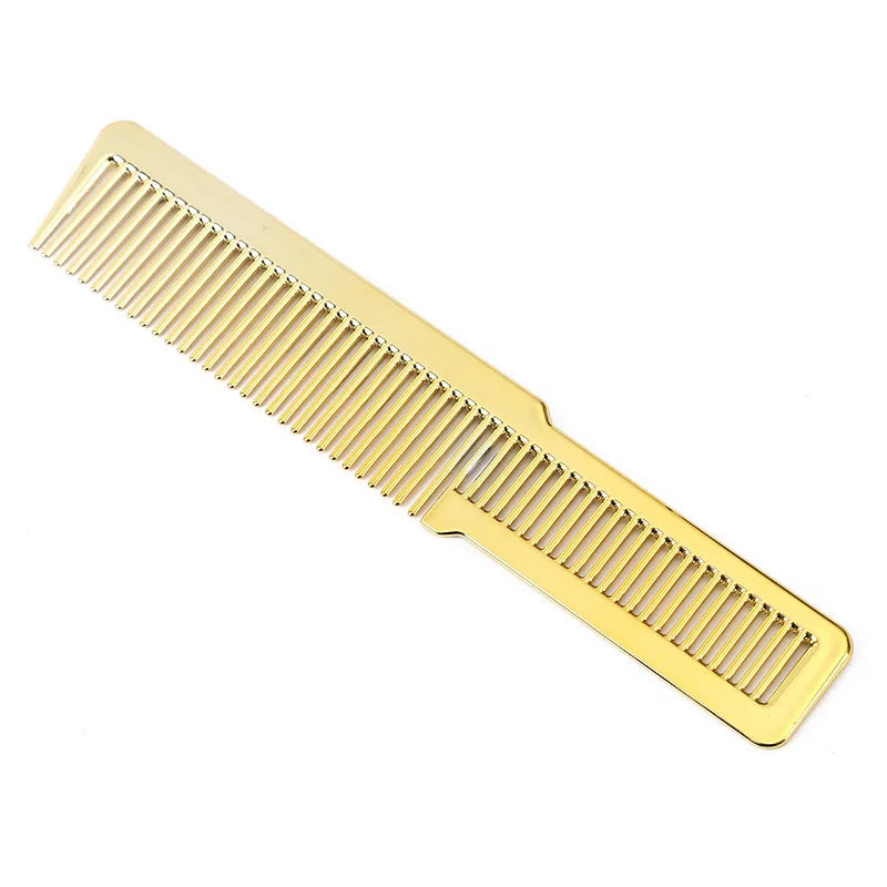 Salon Professional Electroplated Comb Barber Comb Stylist Styling Tool Accessories Salon Anti-static Hair Cut Comb A