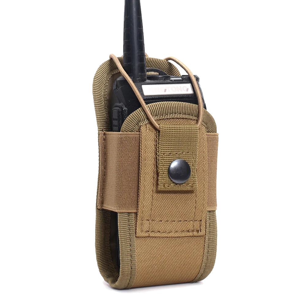 1pc Tactical Radio Walkie Talkie Pouch Magazine Waist Bag Holder Pack Airsoft Hunting Camping Interphone Holster Bag