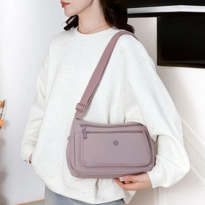Just Hold A Lot Waterproof Nylon Shoulder Crossbody Bags for Women Messenger Travel Daily Use Bags Suitable for Mothers Shopping