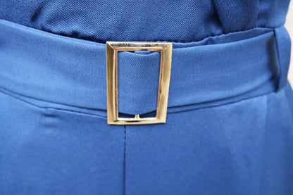 Women Suit Short Sleeve Jumpsuit Slim Fit Fashion Office Lady Spring Summer Elegant Solid Button Sexy High Waist Jumpsuits