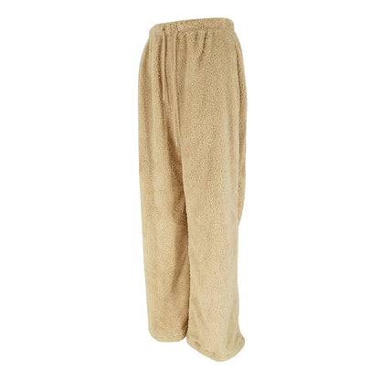 Women's New Trousers Autumn Winter Streetwear Fashion Drawstring Casual Slim Pants Solid Versatile Warm Trousers Female Clothing