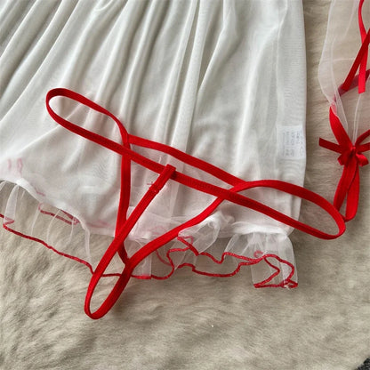 Sexy Cosplay Nurse Uniform Erotic Lingerie Babydoll Dress Flirting Underwear Women Clothes Costume 5 Piece Jumpsuit Dresses