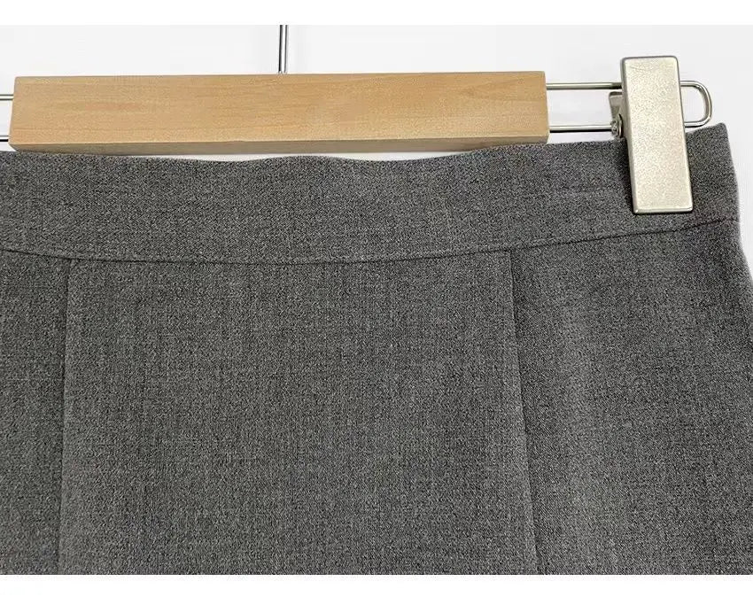 New style Office Women Hip Wrap Skirt Vintage Grey Tight Mini Skirt Korean Fashion High Waist Casual A Line Short Skirt Y2K