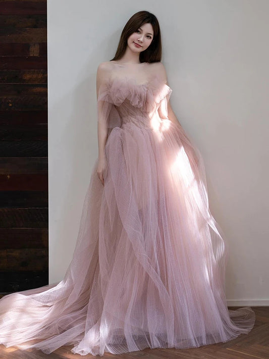 Princ Sle Wedding Dr Puffy Skirt Sweet Sle mid Waist Polyester Fiber Long Skirt No Sve Birthday Par aduation... Badiee Stylez