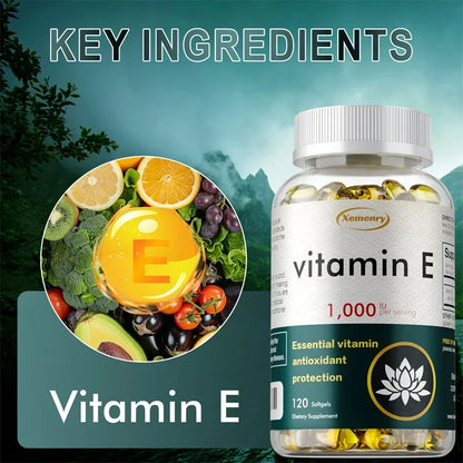 Vitamin E - Improve Skin Roughness, Anti-aging, Remove Acne Marks, Whiten, Enhance Immunity