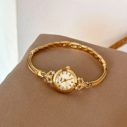 New Elegant Women's Watch Luxury Slim Gold Bracelet Watch Fashion Ladies Quartz Wristwatches Clock Gifts For Woman montre femme