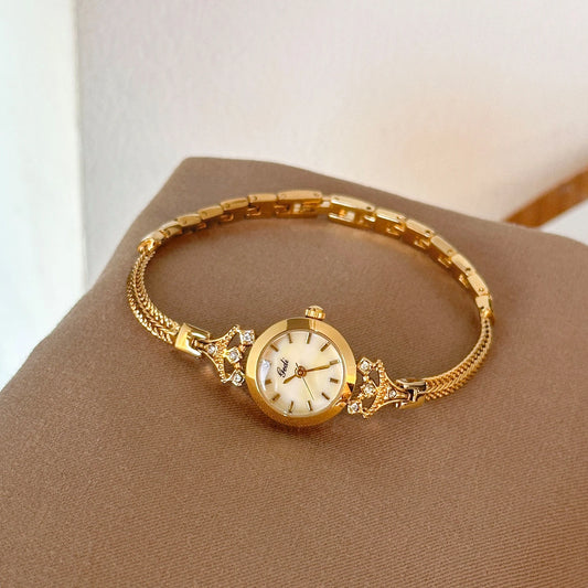 New Elegant Women's Watch Luxury Slim Gold Bracelet Watch Fashion Ladies Quartz Wristwatches Clock Gifts For Woman montre femme