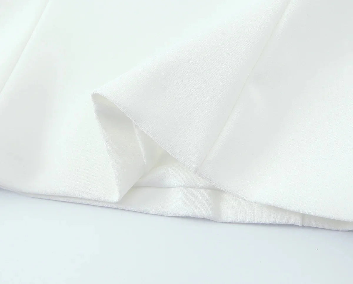 TRAFZA Sweet High Street Slim Lady Set Contrasting Colors Tops Or Belt Shorts 2025 Summer Fall Fashion Holiday Cute Shorts Set Badiee Stylez