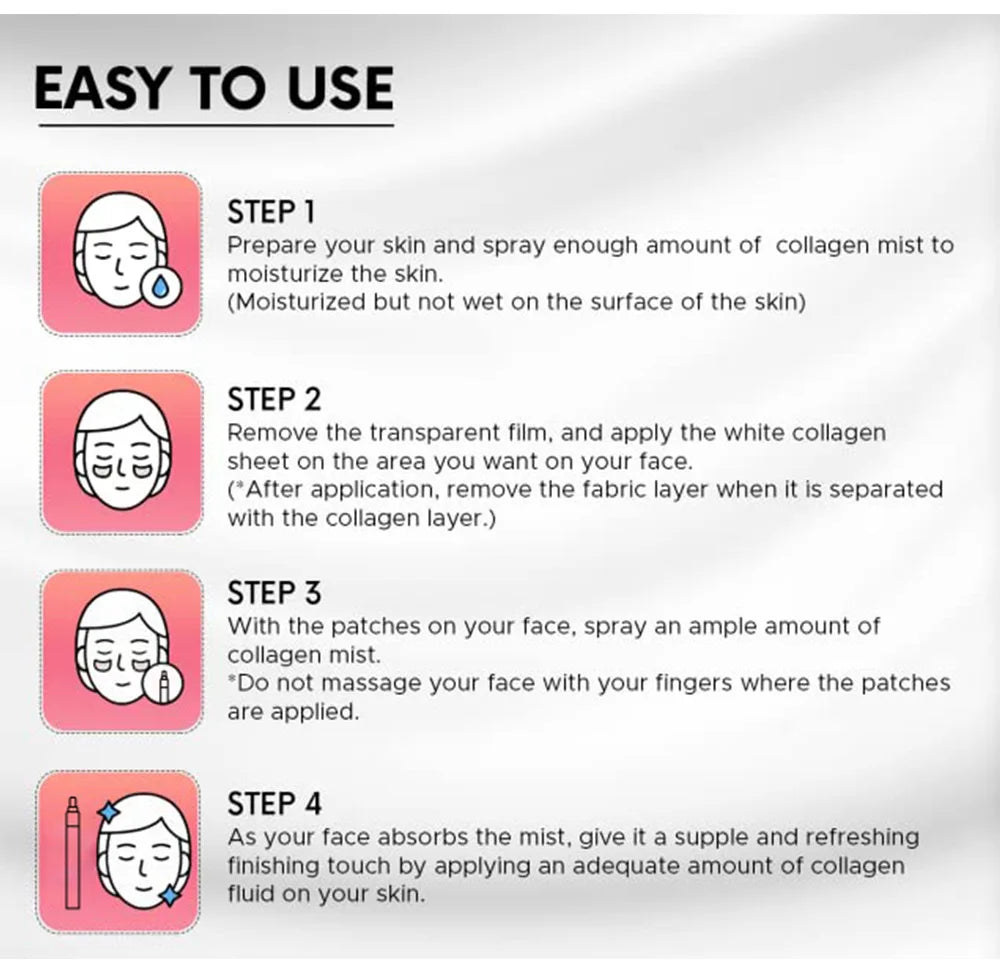 Soluble Collagen Anti-Aging Mask Essence Set Face Filler Collagen Protein Mask Remove Wrinkles Firming Serum Skin Care Set