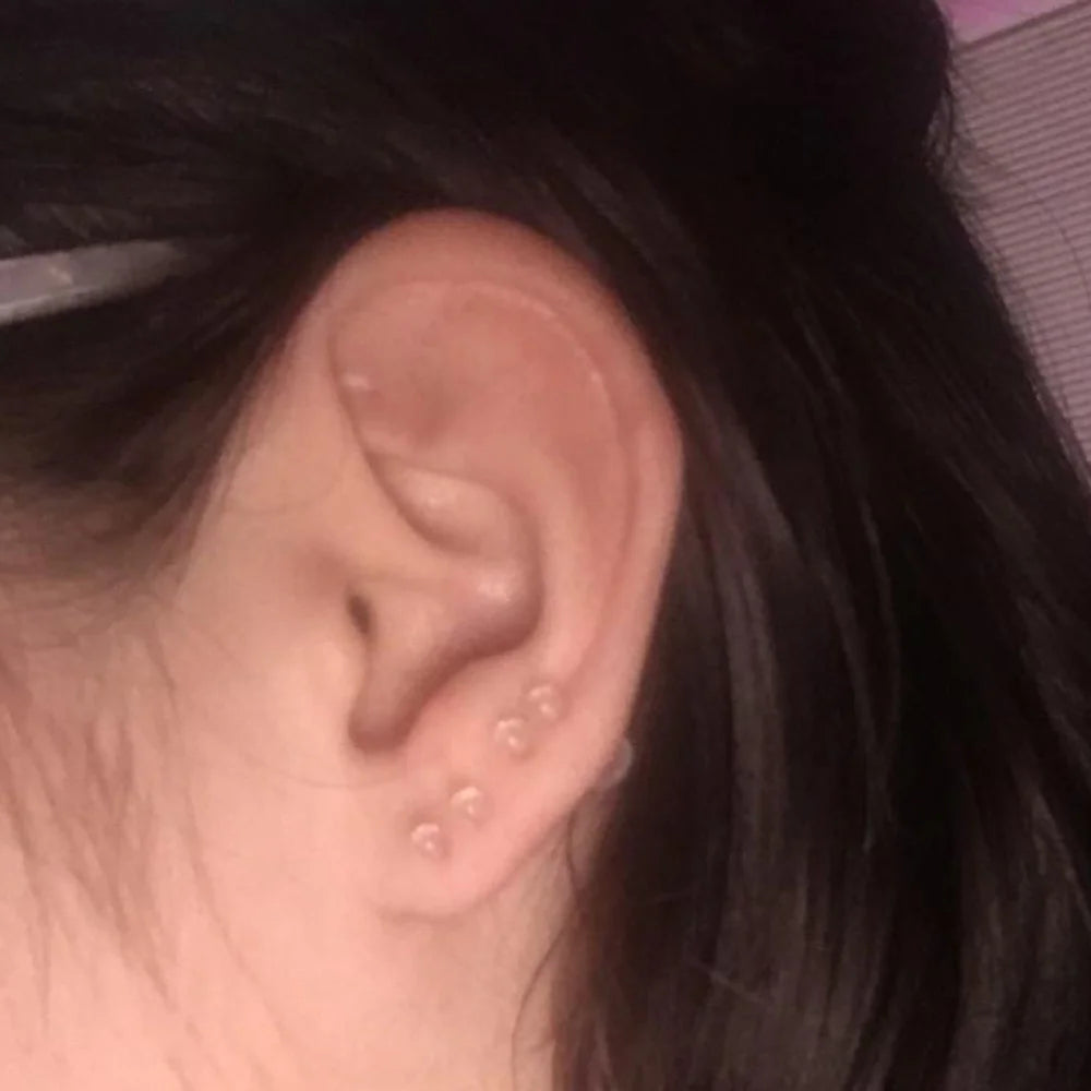 10~20pcs/Set Transparent Acrylic Bioflex Tragus Retainer Lip Studs Ear Helix Earring 6mm 8mm 10mm 12mm Body Piercing Jewelry Badiee Stylez