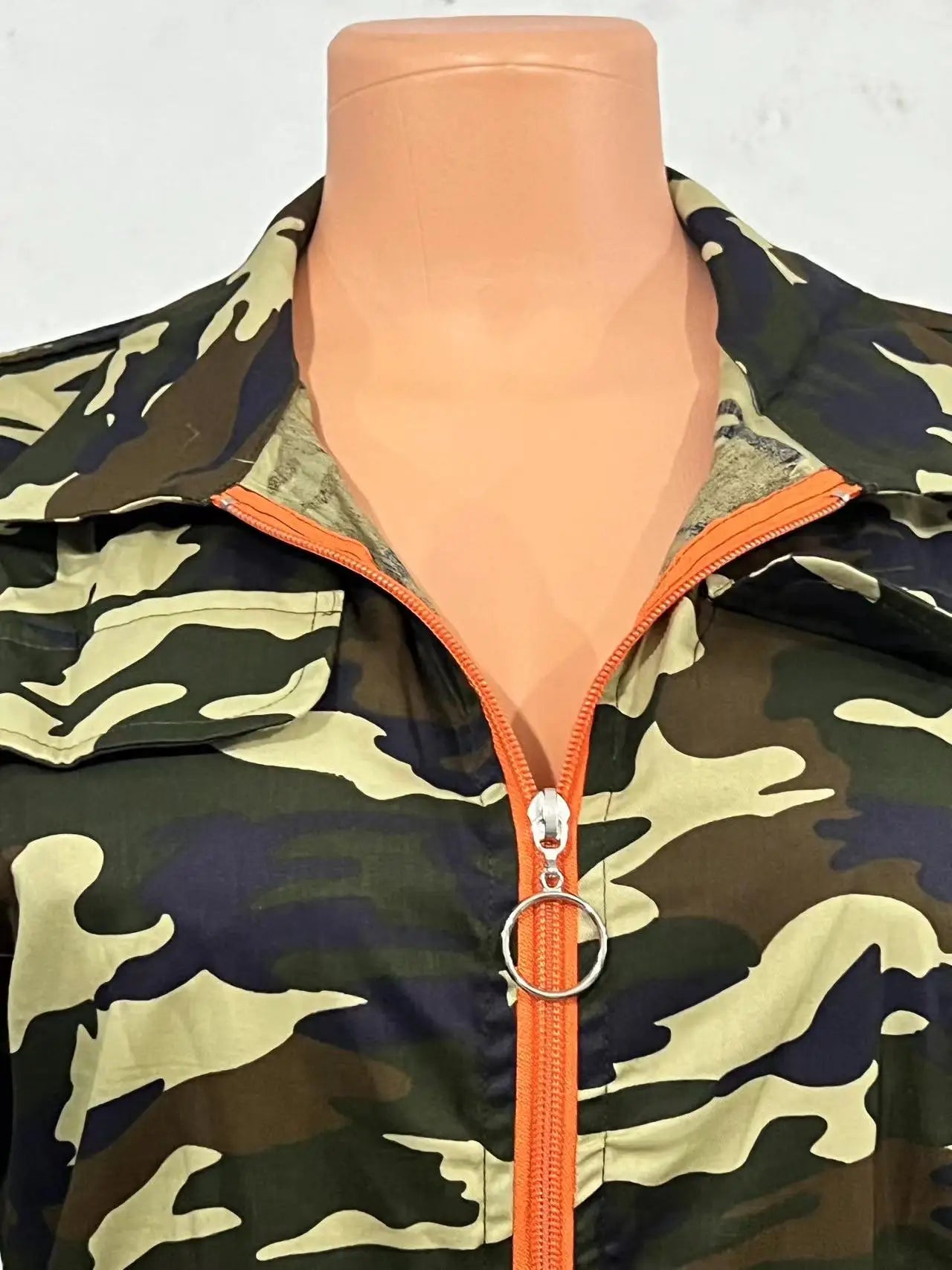 Fashion Jumpsuits for Woman 2025 Summer Camouflage Print Zipper Pocket Design Casual One Pieces Jumpsuit Streetwear Y2K Clothing