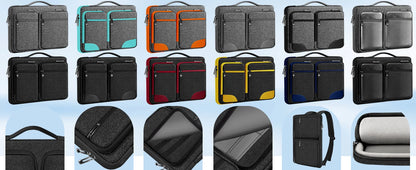 Slim Laptop Case 15-16 Inch Spill-Resistant Handbag Briefcase for Most Popular 15.6 Inch Notebooks - Sleeve Protection