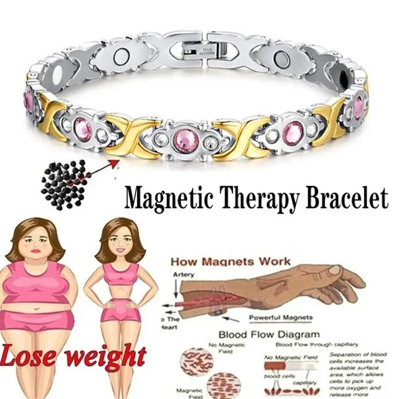 Slimming Energy Magnet Bracelet Men Women Twisted Weight Bracelet Loss Jewelry Sleep Bangle Soothing Therapy Magnetic Healt D2u3 Badiee Stylez