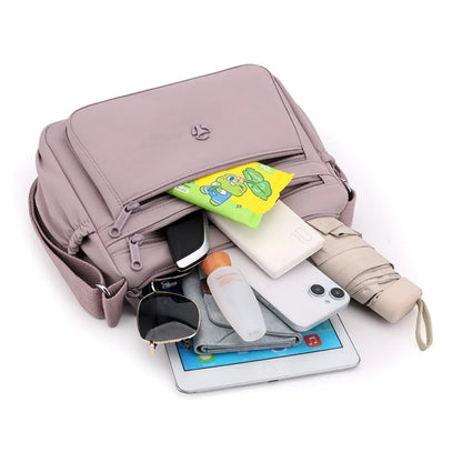 Just Hold A Lot Waterproof Nylon Shoulder Crossbody Bags for Women Messenger Travel Daily Use Bags Suitable for Mothers Shopping