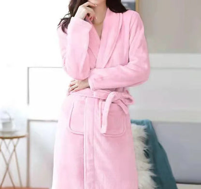 Personalised His and Hers Dressing Gown Customised Name Couples Bathrobes Terry Unisex Robe Monogrammed Mrs Mr Matching Robes pink