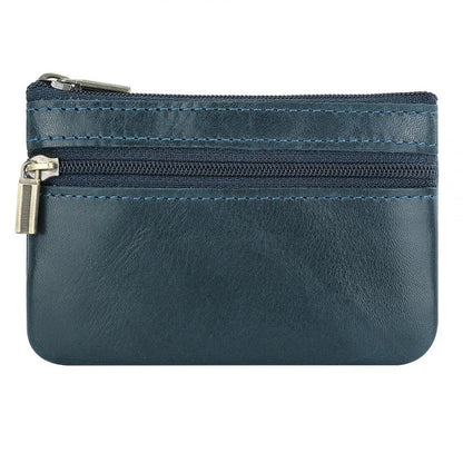 New Cow Leather Men's And Women's Change Vintage Coin Bag Headphone Purse Storage Mini Bag For Man And Woman