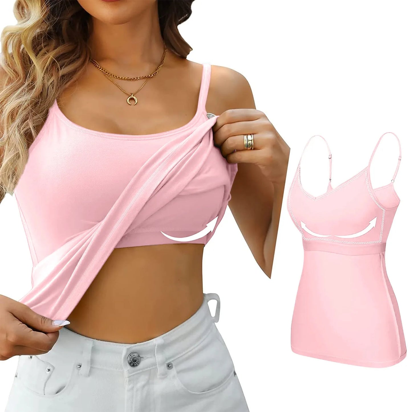 Summer Female Tanks With Chest Pad Basic Solid Sleeveless T shirts Women Slim Halter Neck Off-shoulder Camisole Tops Tees Pink