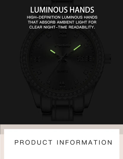 POSHI 990 Fashion Women Watch Elegant Business Quartz Wristwatch Lady Casuan Dress Watches With Date Display Original Clock