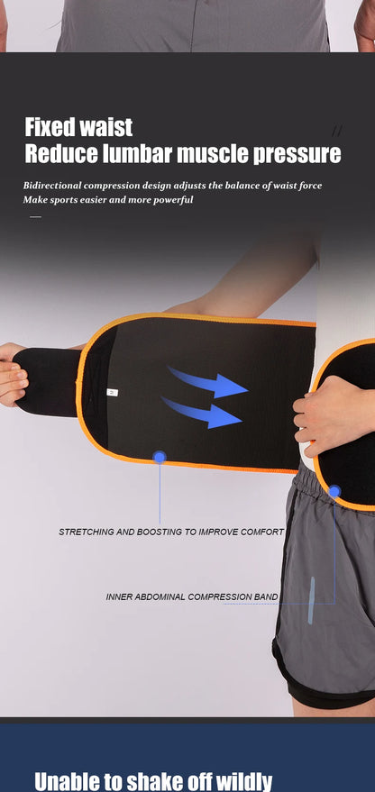 JASONTUTU Neoprene Sport Waist Belt Support Body Shaper Waist Trainer Loss Fitness Sweat Belt Slimming Strap Waist Trimmer