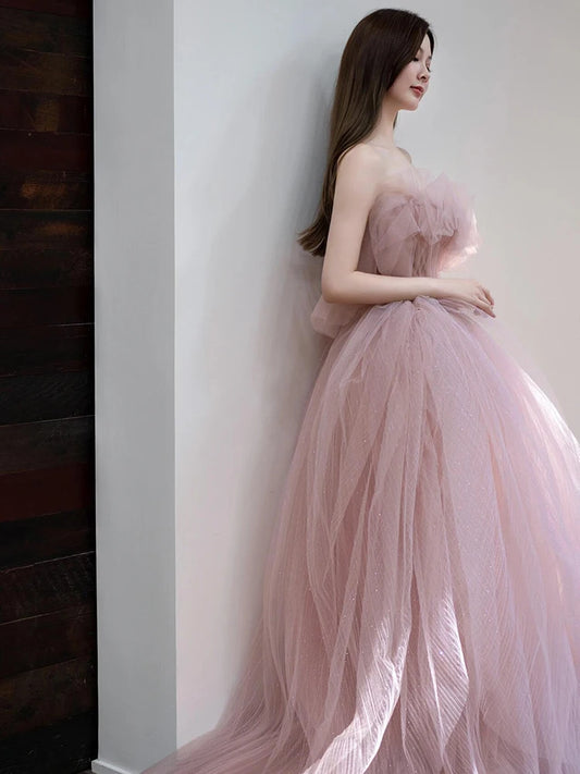 Princ Sle Wedding Dr Puffy Skirt Sweet Sle mid Waist Polyester Fiber Long Skirt No Sve Birthday Par aduation... Badiee Stylez