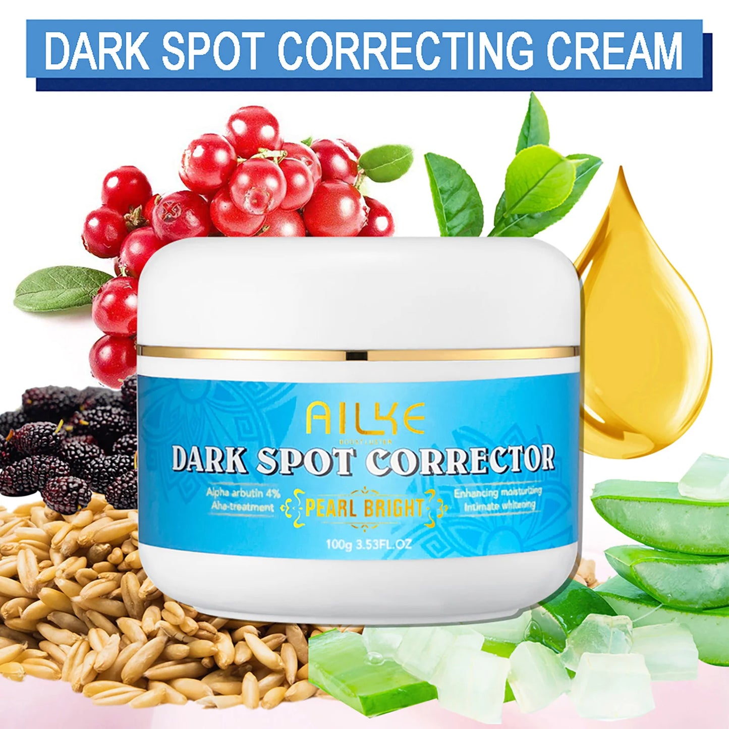 AILKE Multi Vitamin Whitening Body Lotion With Vitamins A,E,B3,B5, Increase Skin Radiance, Even Skin Tone, Moisturizer Cream Dark Spot Remove