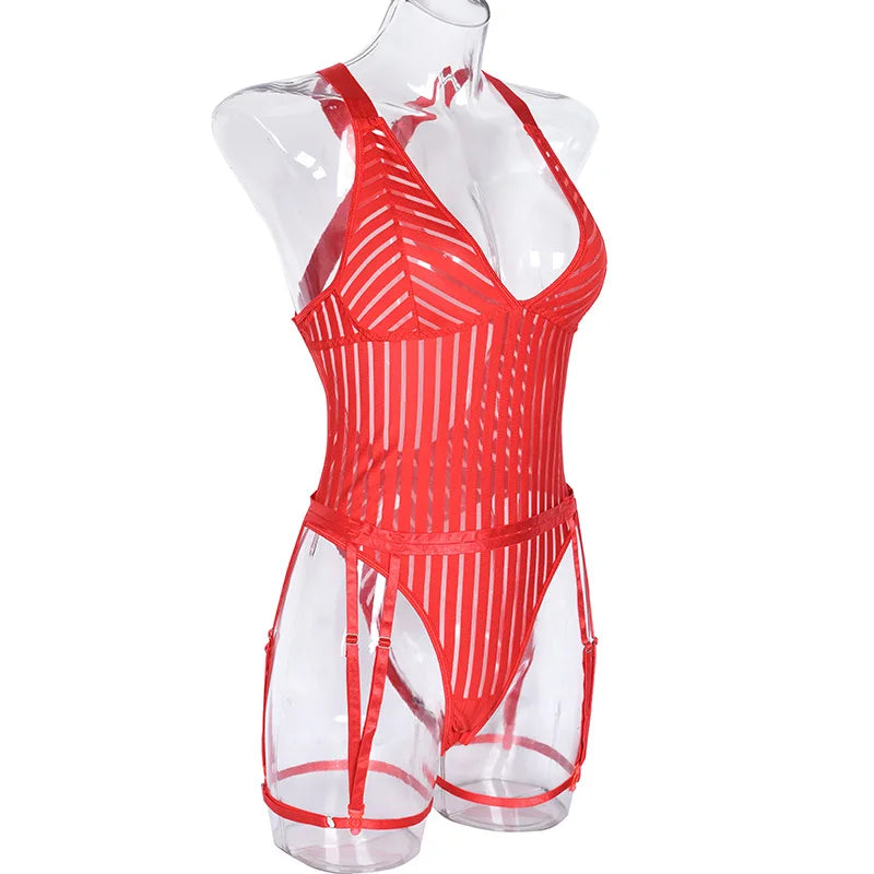 Romantic Bilizna Sexy Below Lingerie for Sex New Women's Underwear Cutting Tight Woman Clothing Vs Lingerieset Dames Thong Whole