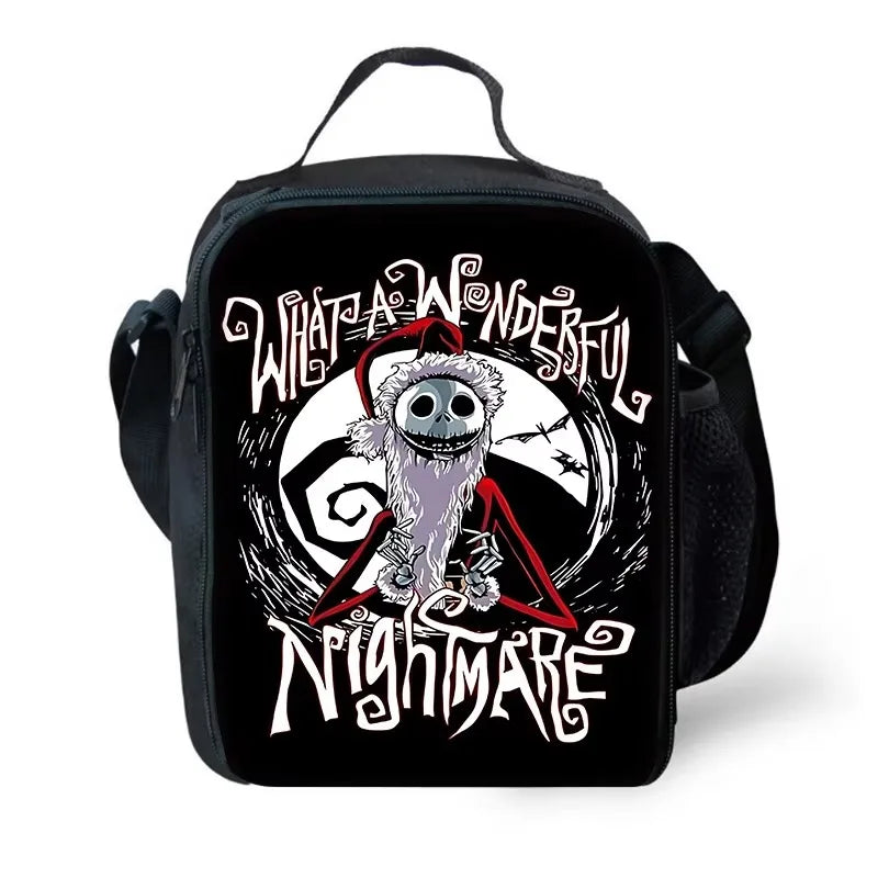 The Nightmare Before Christmas Child School Backpack with Lunch Bags ,Pencil Bags ,School Bags for Boys Girls Best Gift XHOO1-KB-079-A1