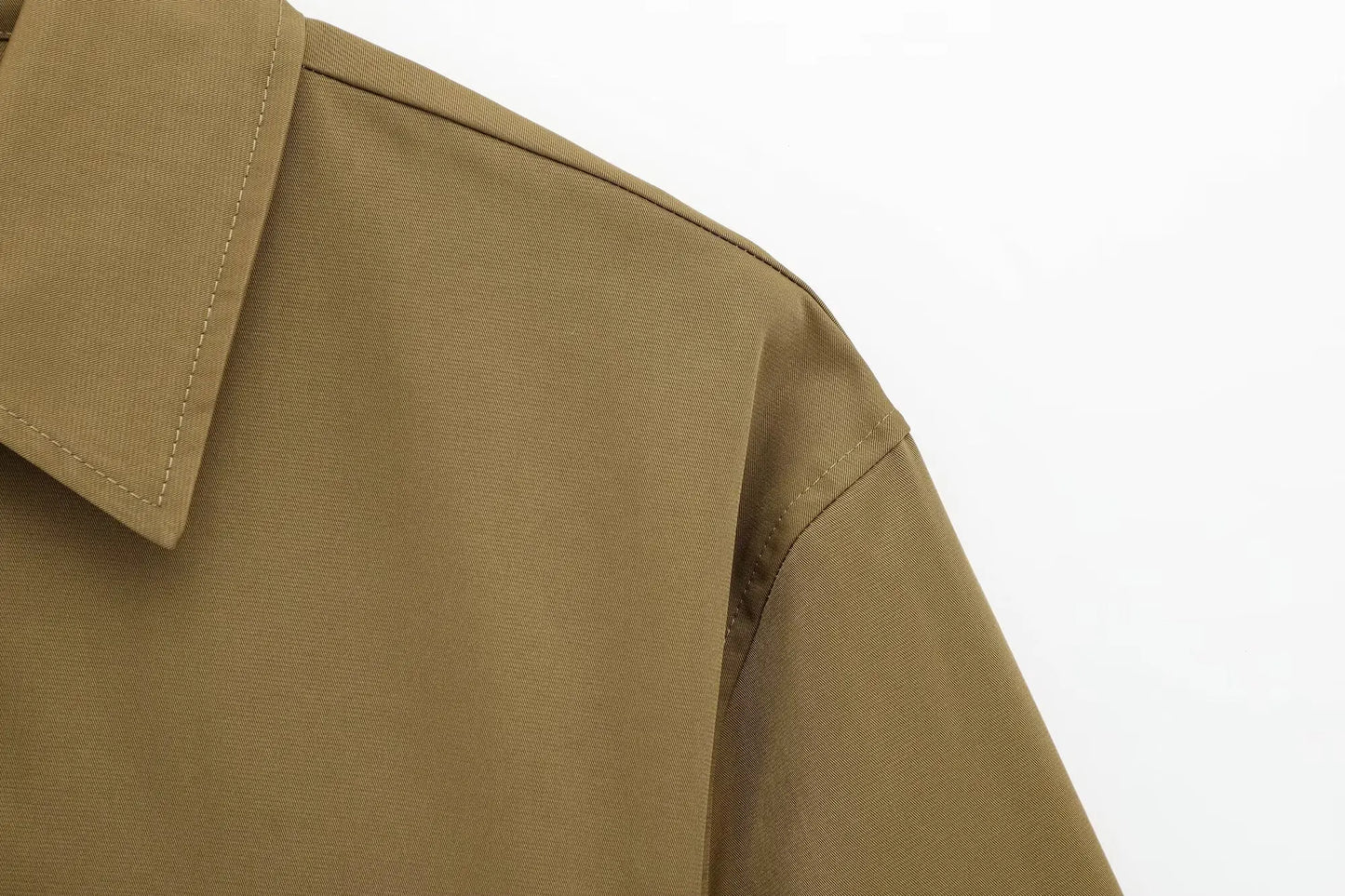 TFMLN Spring Summer New 2pcs Sets 2025 Women Solid Color Short Sleeve Shirts Pockets Tops Casual Shorts Sets