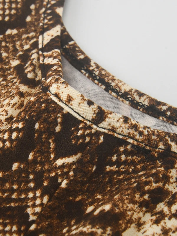 Women's Sexy Leopard Print Skinny Nightclub Jumpsuit Spaghetti-Neck Yoga Clothes Fitness Coverall Female Club Outfits