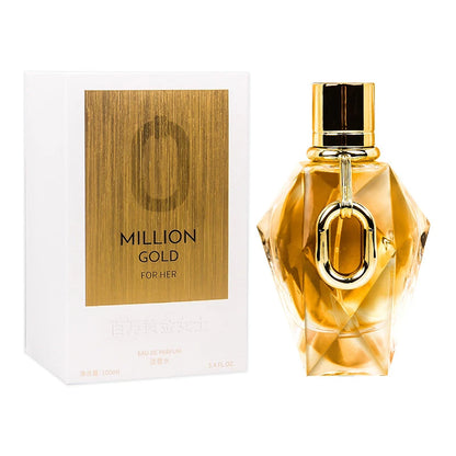 Million Gold For Her Women Perfume Edp Long Lasting Oriental Rose & Patchouli Luxury Oud Woody Notes Blossom Pheromone Fragrance - Badiee Stylez