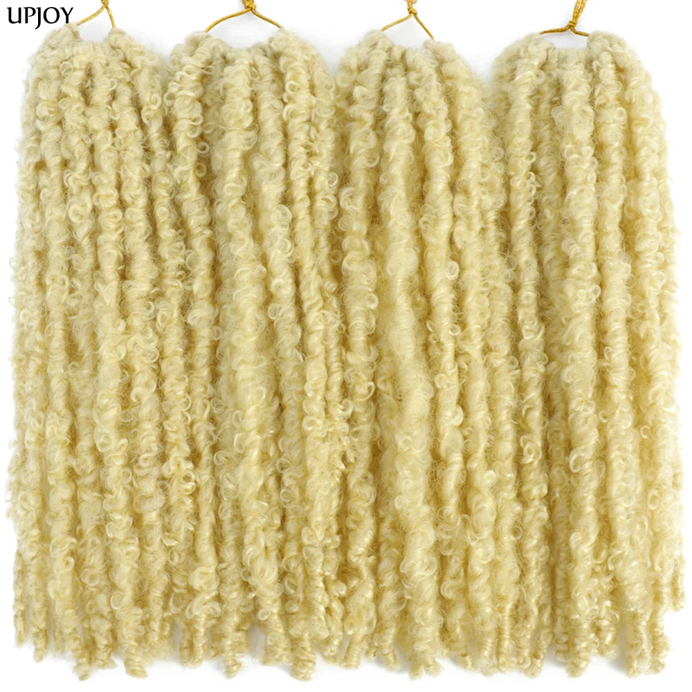 Butterfly Locs Crochet Hair 12 inch Handmade Butterfly Soft Locs Crochet Hair Extensions Synthetic Braiding Hair 12Strands/pack Badiee Stylez