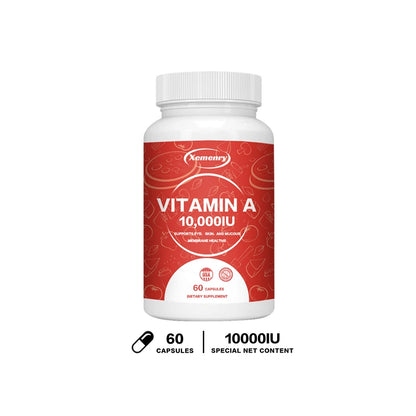Vitamin A Capsules 10000IU - Supports Healthy Skin & Eyes, Antioxidant Activity & Immune System Function 60 Capsules
