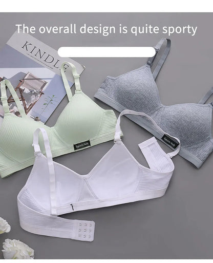 Sport Underwear for Teens Seamless Girl No Underwire Training Bra Soft Skin-Friendly School Girl Small Size Bra Clothing Badiee Stylez