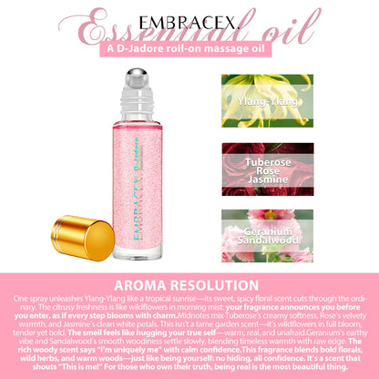 20ml D-Jadore Roller Essential Oils Massage Oil For Perfume Making Embrace and love the self Skincare Gifts Soothe Body and Mind
