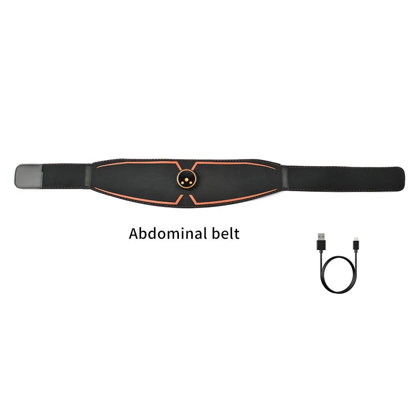 Abs Belt Abdominal Trainer EMS Muscle Stimulation Electric Exerciser Toning Belts For Leg Arm Workout Fitness Home Gym Equiment 1belt