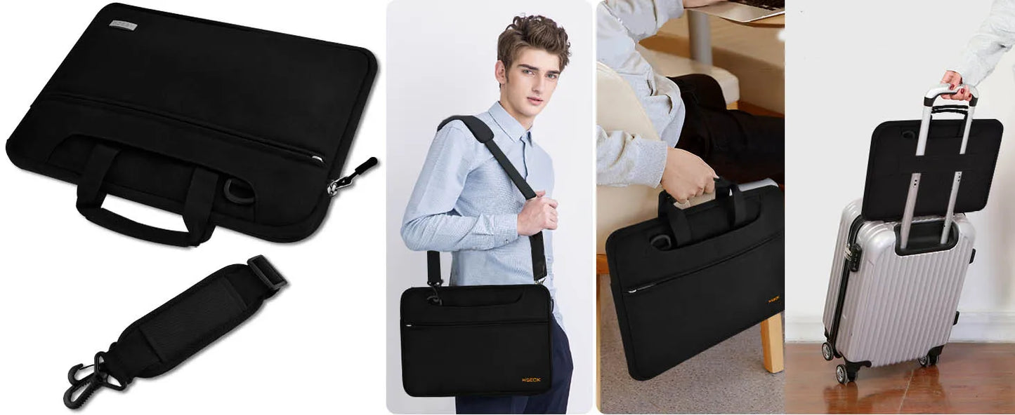 Laptop Shoulder Bag 15 15.6 16 Inch Compatible MacBook Pro 16 15.4 Inch,Spill-Resistant Handbag for Most 14"-16" Notebooks