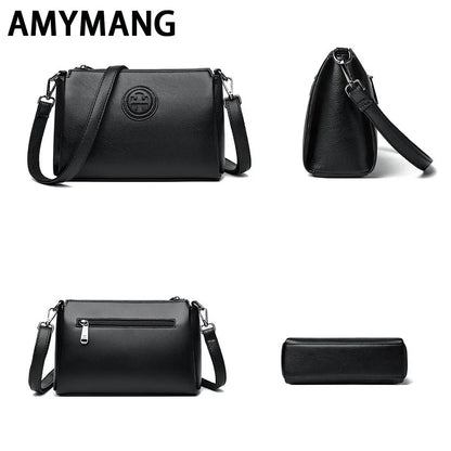 Versatile PU Crossbody Bag for Women Stylish High Quality Brand Design Zipper Solid Color Pattern Casual Daily Use Shoulder Bag - Badiee Stylez