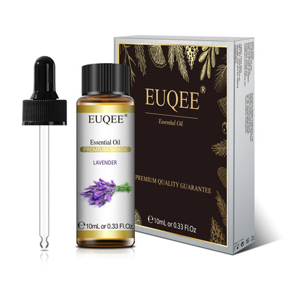 EUQEE 10ml Natural Plant Essential Oil with Dropper For Diffuser Humidifier Lavender Jasmine Eucalyptus Vanilla Essential Oils - Badiee Stylez
