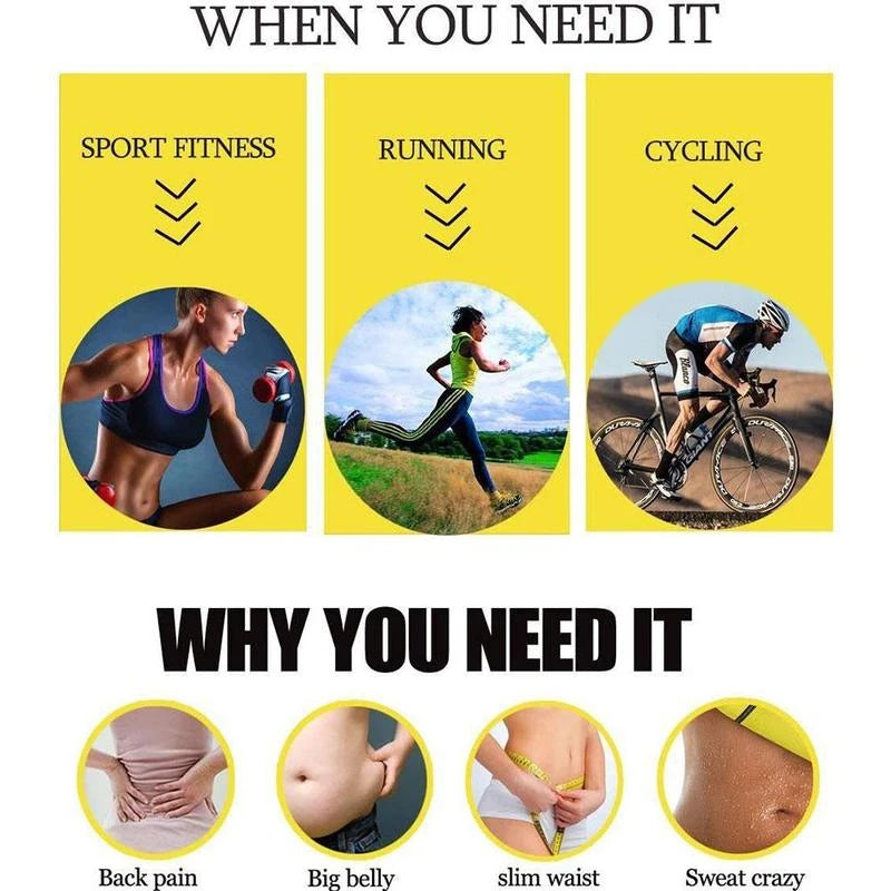 Waist Trimmer Unisex Belly Wrap Workout Sports Sweat Band Abdominal Trainer Weight Loss Body Shaper Tummy Control Slimming Belt